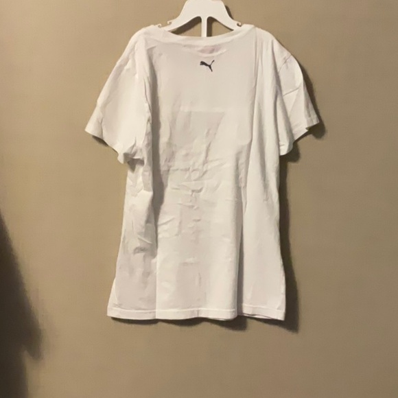 Puma White Tee with Black Logo - Picture 2 of 5